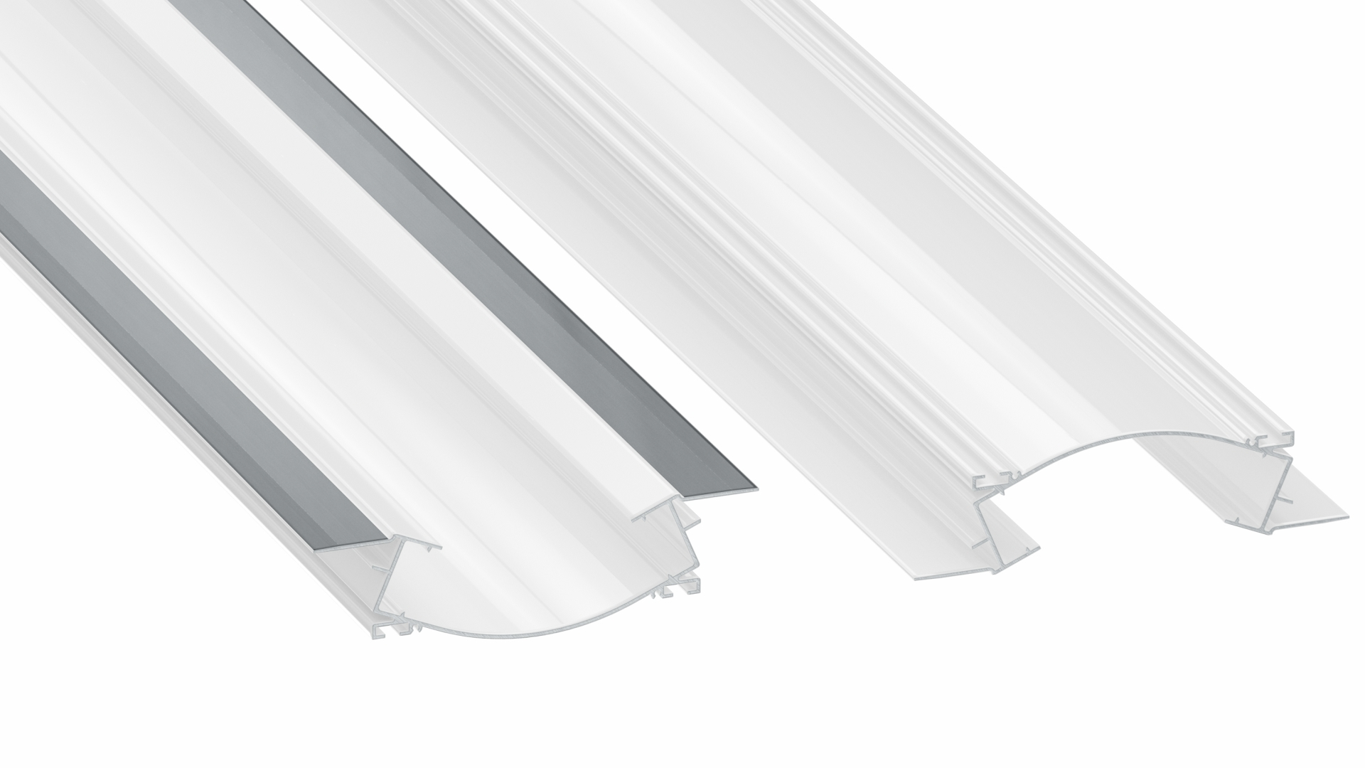 Lumines profile type Veda lacquered white, 4,15 m